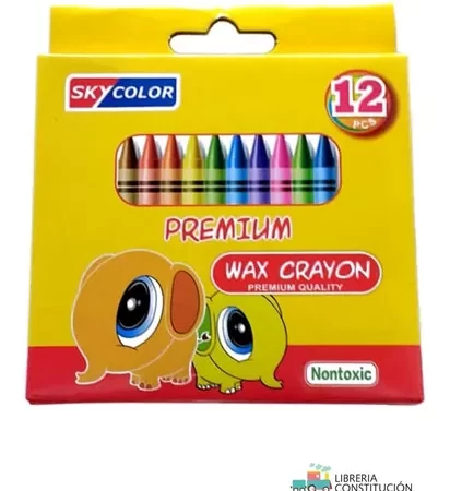 Caja de 12 Crayones de colores