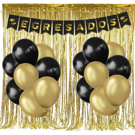 Set de globos frase Egresados