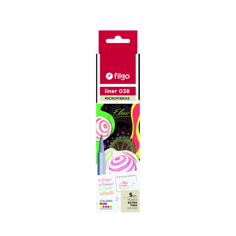 Microfibra Fluor - Filgo (caja de 5 colores)