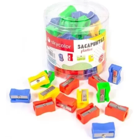 Sacapuntas de plástico rectangular
