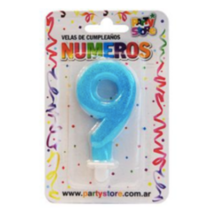 VELAS NÚMEROS - 9